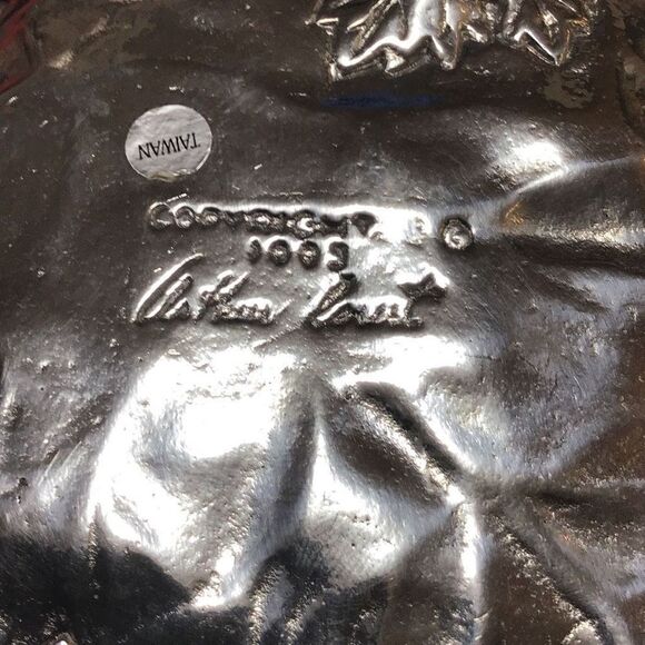 Serving set of 2 Arthur Court grape vines dish and platter - Picture 6 of 9